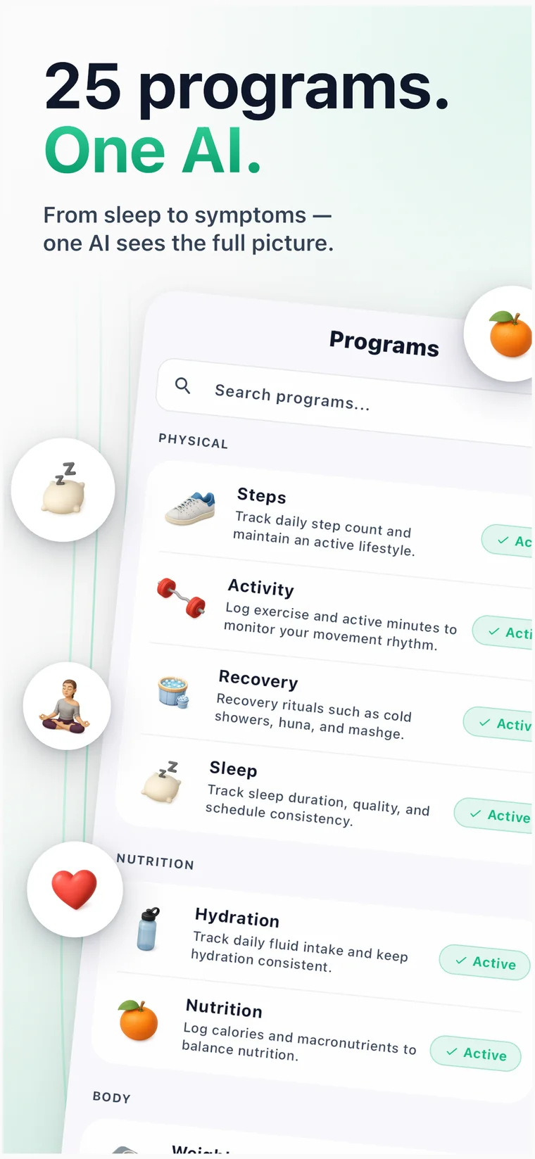 Yesil Health programs dashboard