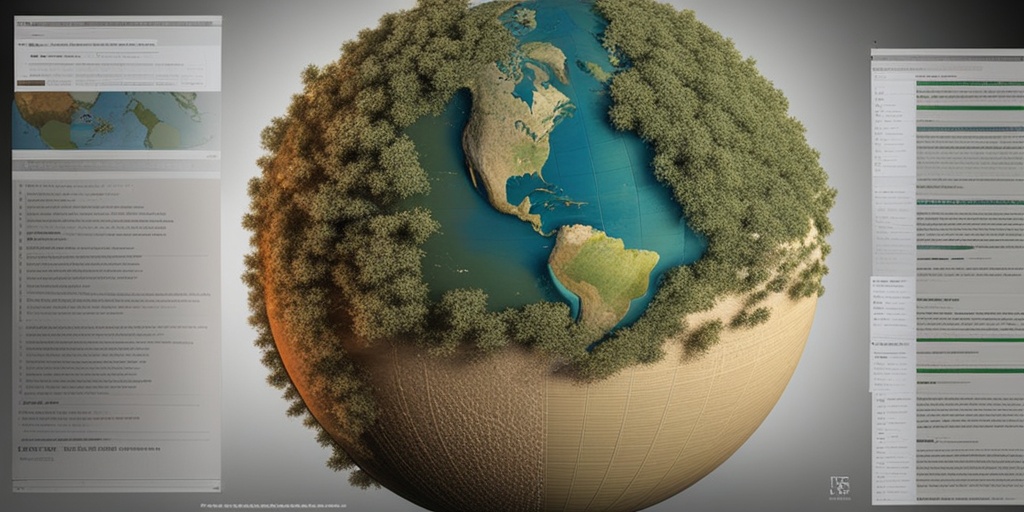 3D globe highlighting high-risk areas for Chikungunya transmission, with mosquitoes and human figures in earthy tones.