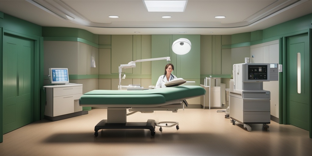 Doctor examining patient with Gunther Disease in a warm and inviting examination room