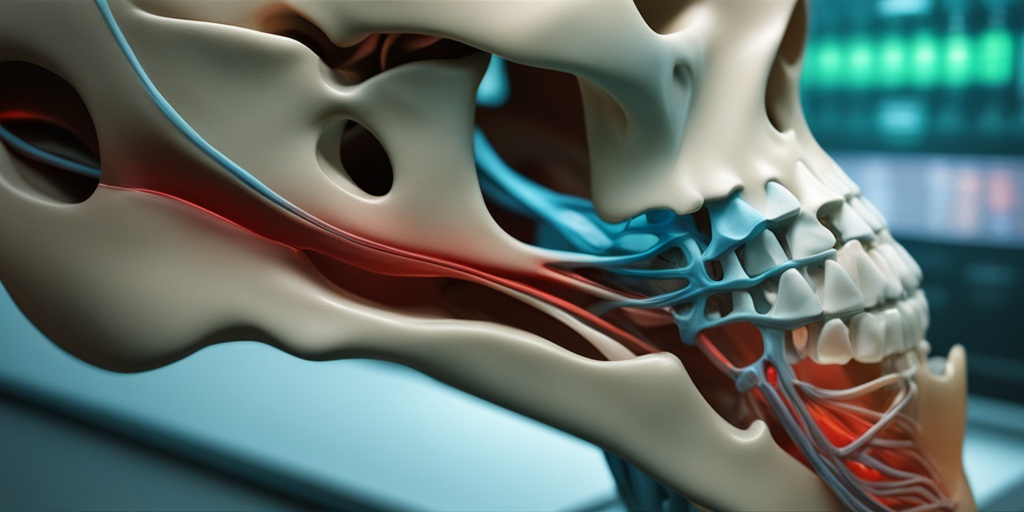 Doctor examining patient's X-ray or MRI scan to diagnose ischemic necrosis of bone.