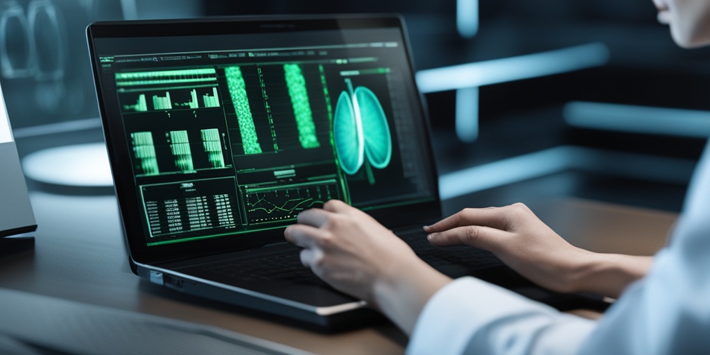 Healthcare professional examining patient's medical charts and test results for Recurrent Multiple Myeloma diagnosis