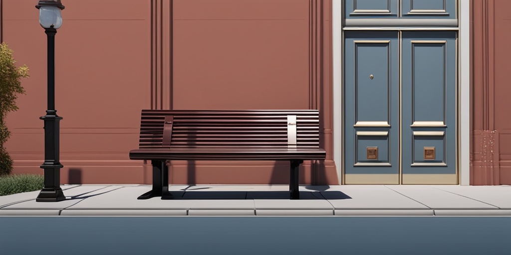 Person experiencing shortness of breath and dizziness on a park bench with medical equipment.