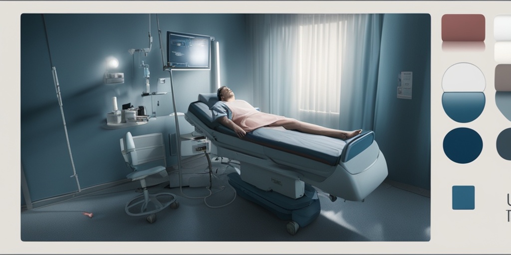 Person in a hospital bed, surrounded by medical equipment, illustrating the complications of undiagnosed diabetes.