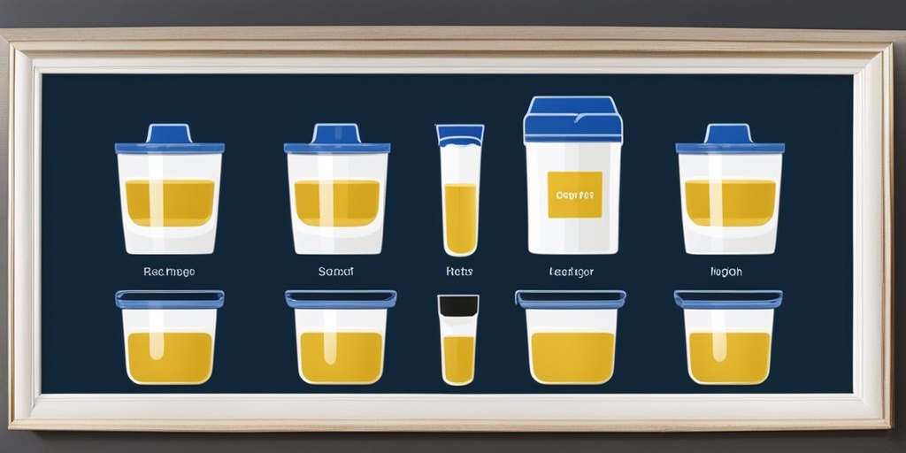 Split-screen comparison of healthy and EHBA-affected baby's stool and urine samples.