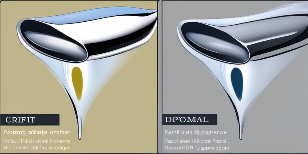 Split-screen comparison of normal and abnormal vaginal discharge droplets.