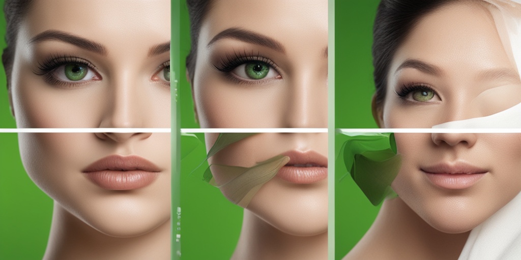 Step-by-step incision care instructions with a clean and modern aesthetic on a soothing green background.