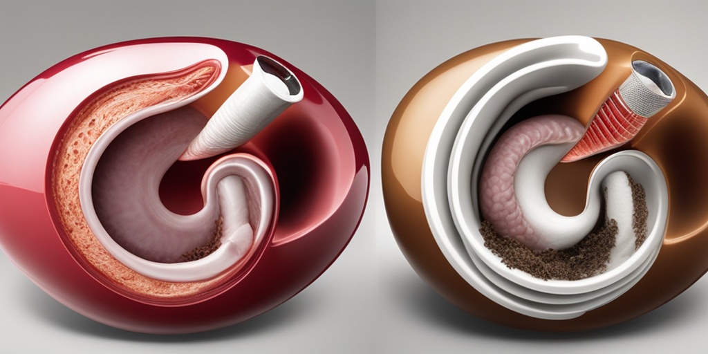 Different types of bowel obstruction, including volvulus, intussusception, and hernia, showcased in a split-screen format.