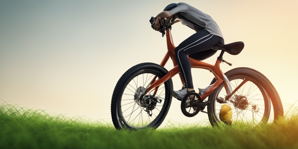 Teenager with Fragile X Syndrome rides bike, showcasing hyperextensible joints and flat feet.