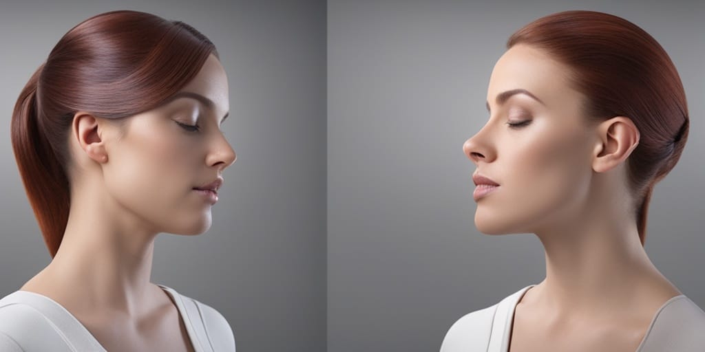 Circular composition illustrating different types of migraines, each with distinct color palette.