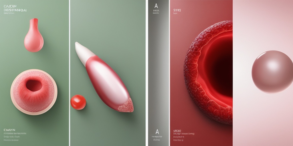 Comparison image of normal and abnormal uterine bleeding with healthy and unhealthy uterus representations.