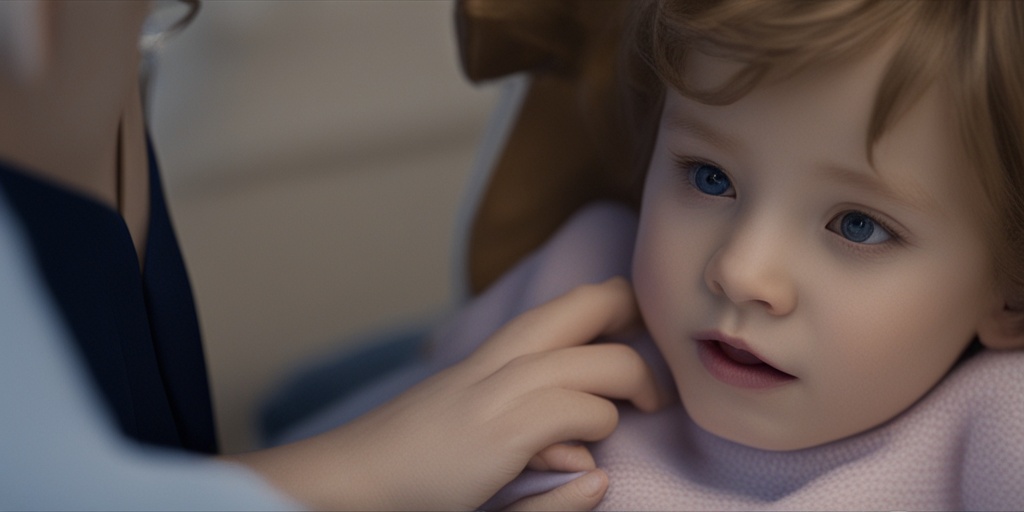 Gentle cinematic image showcasing Rett Syndrome symptoms like hand wringing and seizures with subtle blue tone and props.