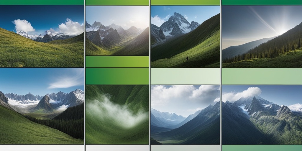 Interconnected panels illustrating different types of High Altitude Illness against a calming green background.