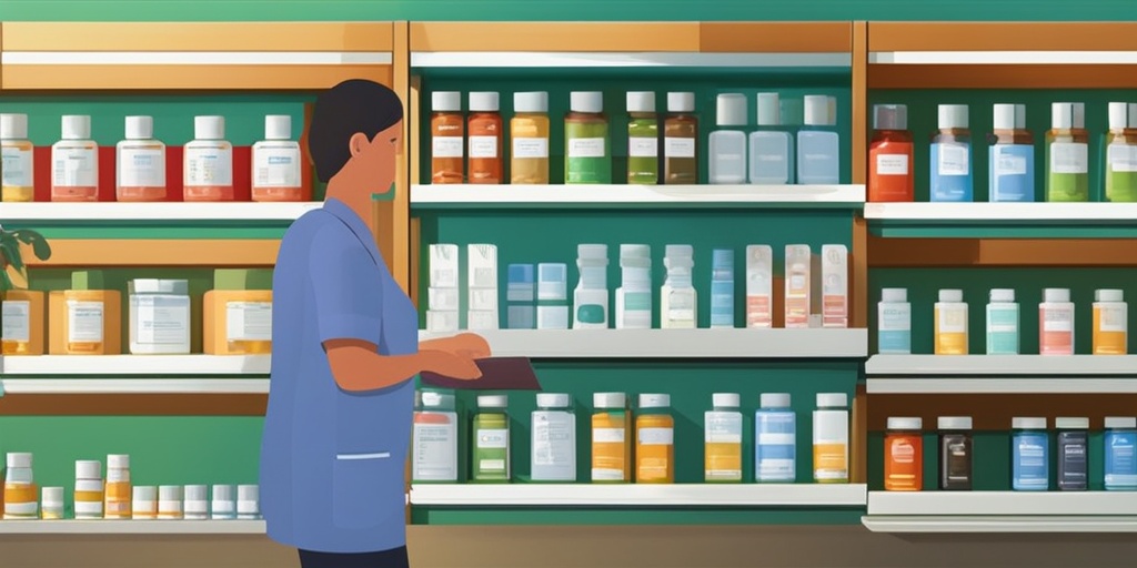 Person surrounded by medication bottles and literature for Rheumatoid Arthritis treatment in a comfortable environment.