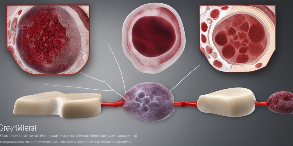 Split-screen comparison of healthy and diseased bone marrow to illustrate Understanding Aplastic Anemia.