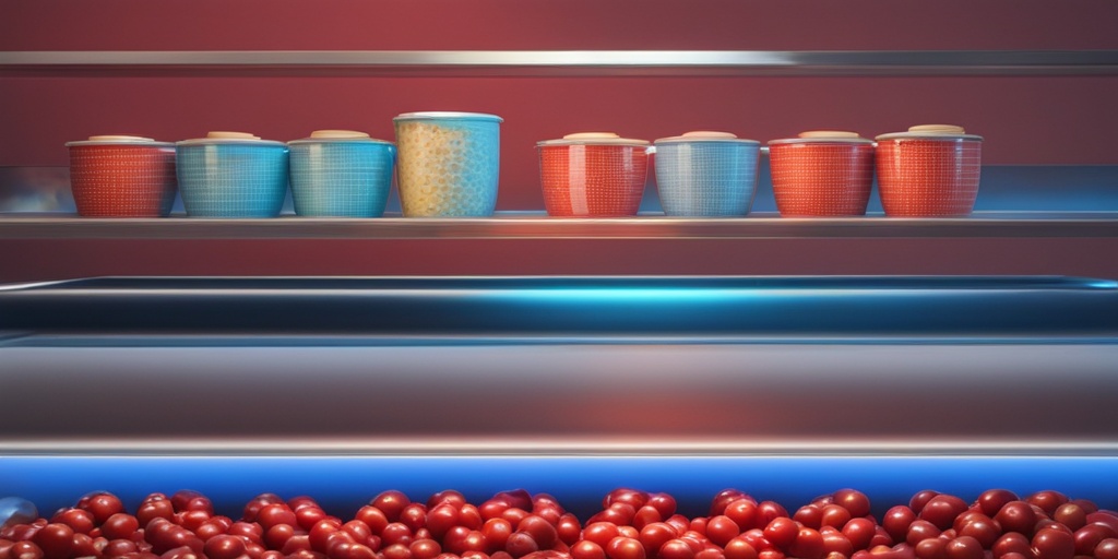 Split-screen comparison of healthy and unhealthy cholesterol levels