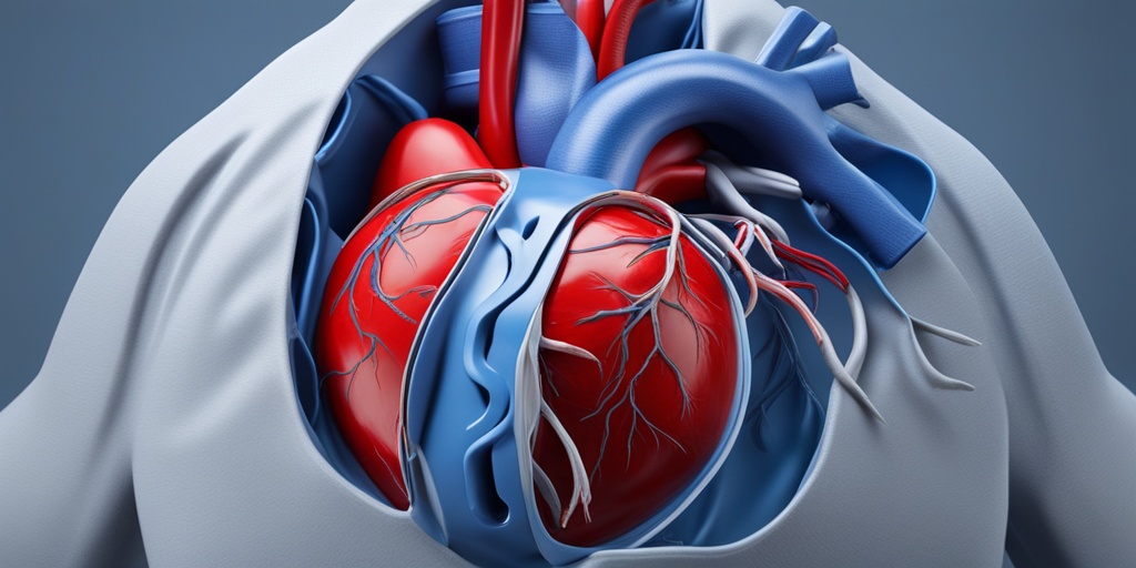 3D rendered model of the cardiovascular system illustrating the connection between Peripheral Vascular Disease and heart health.