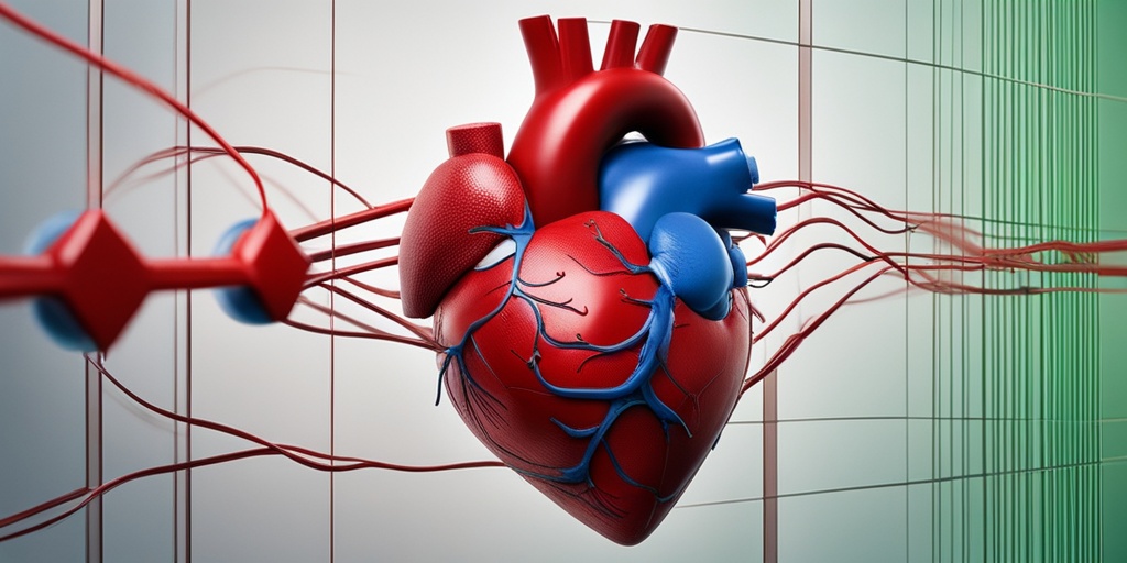 3D rendering of human heart and circulatory system highlighting connection between Peripheral Vascular Disease and heart health.