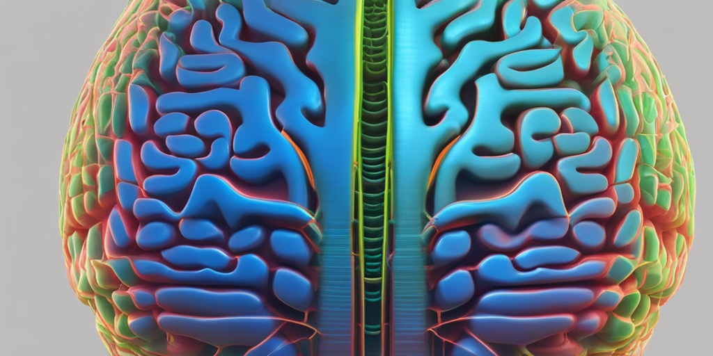 Brain controlling bodily functions with glowing blue lines on a soft gradient background.