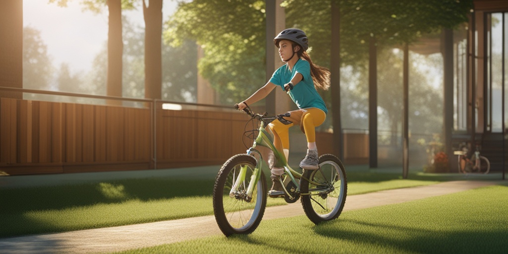 Child engaging in outdoor activity, such as playing with a ball, surrounded by lush greenery and natural light, promoting healthy lifestyle changes.