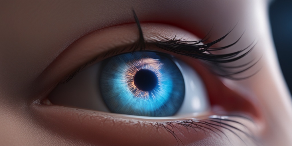 Person touching their eyes with a subtle red glow around the affected area, illustrating causes and risk factors of Hordeolum.