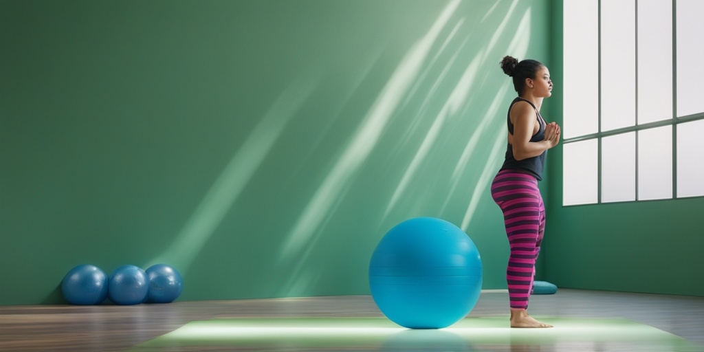 Person with Cystic Fibrosis engaging in physical activity, such as yoga or cycling, with joyful and empowered expression.