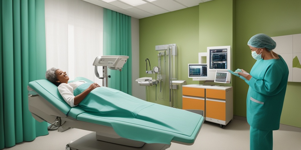 Person with Inherited Lipodystrophy undergoing treatment, surrounded by medical equipment and professionals.