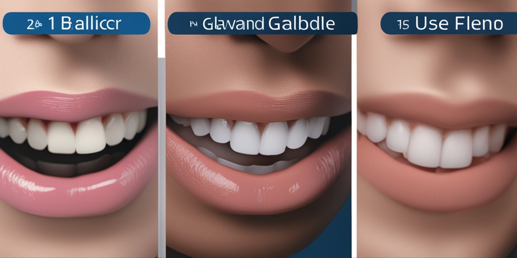 Split-screen comparison of a healthy mouth and one affected by Oral Galvanism, highlighting the effects on oral health.