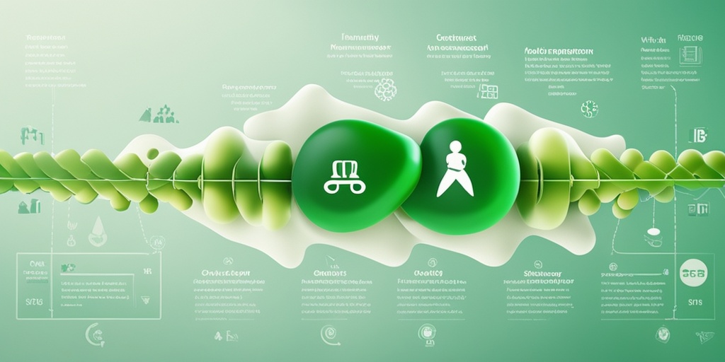 A 3D render illustrates Ovarian Syndrome risk factors, featuring icons for genetics, obesity, and hormonal imbalances in a soothing environment..png