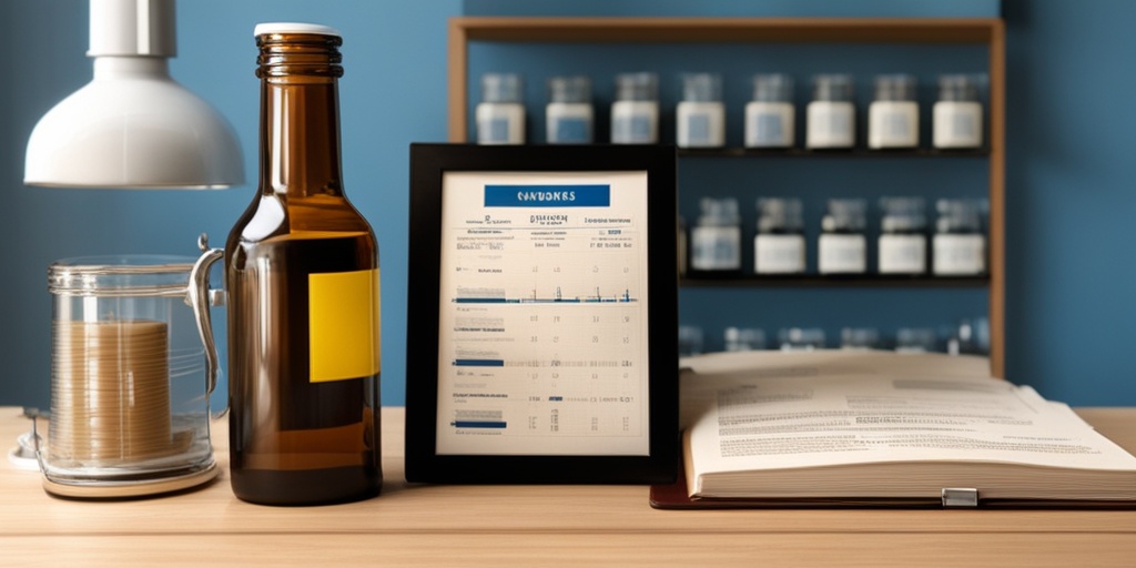 A close-up of a medical chart highlights Gilbert Syndrome symptoms, surrounded by a stethoscope and glass of water on a wooden desk.  .png