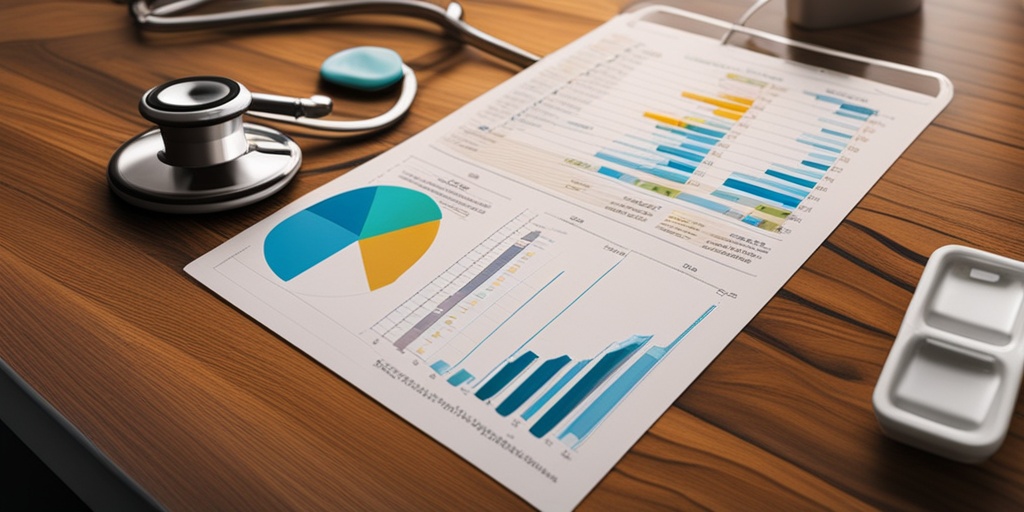 A close-up of a medical chart highlights Gilbert Syndrome symptoms, surrounded by health-related items on a wooden desk.  .png