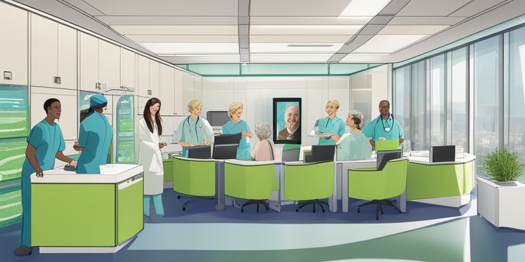 A diverse group of smiling patients shares positive experiences about virtual colonoscopy in a bright clinic.  .png