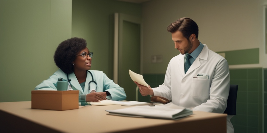 A healthcare professional discusses uncircumcised penis care with a patient, fostering trust and knowledge in a calm environment..png