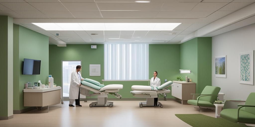 Healthcare professionals review treatment options with patients in a modern facility, emphasizing a comprehensive approach to Gargoylism care.  .png