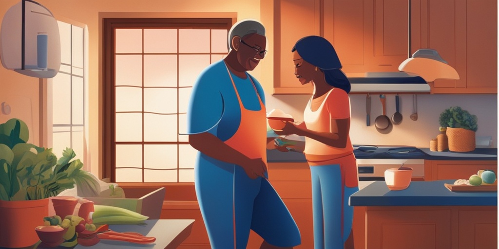 A patient engages in daily activities at home, symbolizing resilience while managing splenomegaly and rheumatoid arthritis.  .png