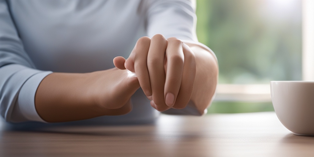 A person performing wrist-strengthening exercises in a bright environment, emphasizing proper technique and posture.  .png