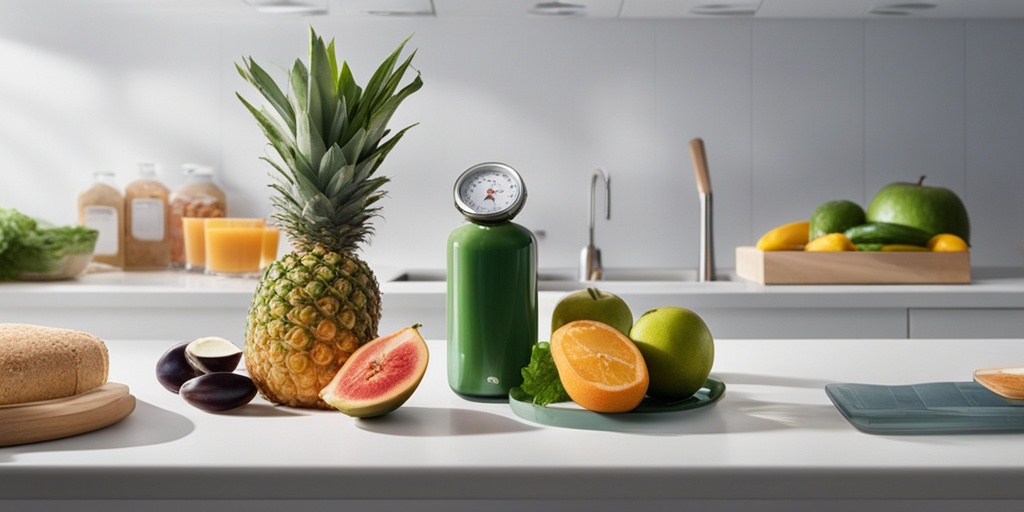 A split-screen image highlights diabetes management with healthy foods and hypertension relaxation techniques, emphasizing health awareness.  .png