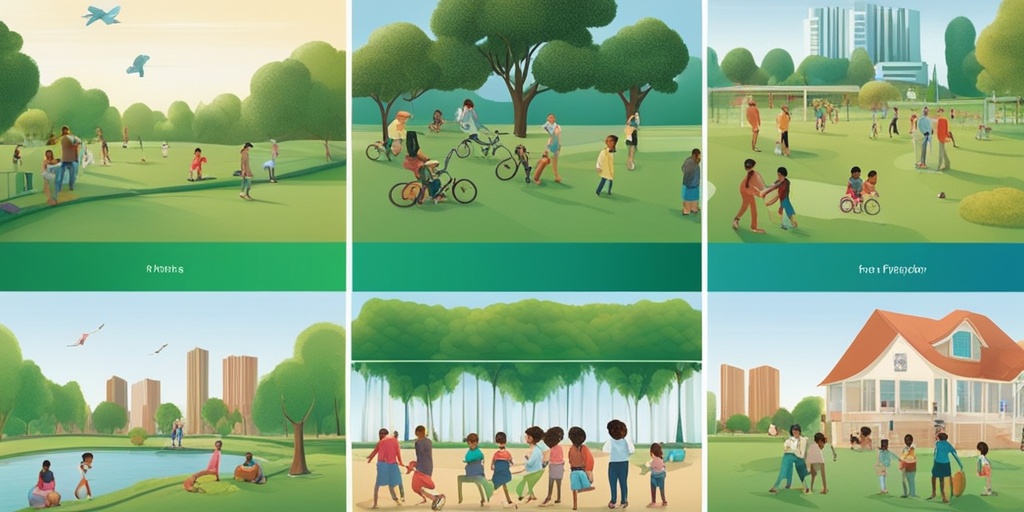 Children play in a park, highlighting risk factors for Wilms' Tumor, with infographics on genetic predispositions.  .png