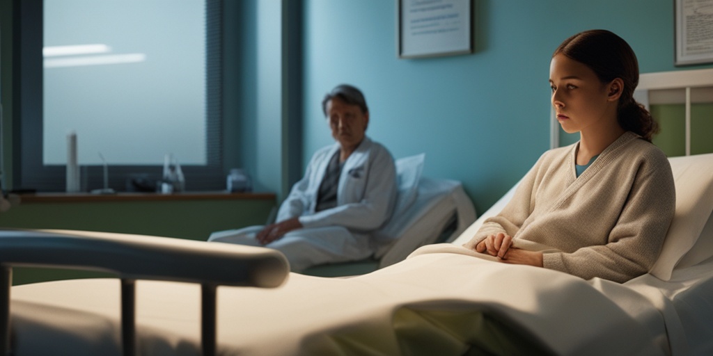 Split image shows a worried parent beside a hospitalized child, highlighting serious kidney involvement and medical reports.  .png