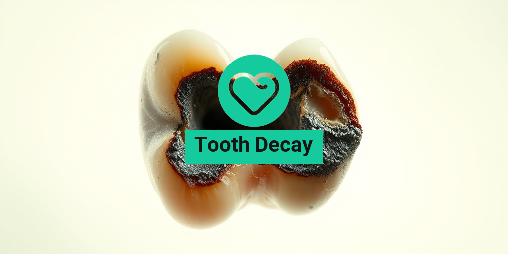 A-close-up-of-a-decayed-tooth-highlighting-intricate-details-of-decay-against-a-creamy-white-background.- • Yesil Health AI