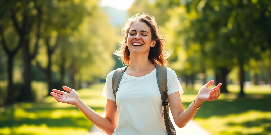 A vibrant scene of a person engaging in healthy activities, surrounded by uplifting colors, symbolizing hope for AAT Deficiency management.  5.png