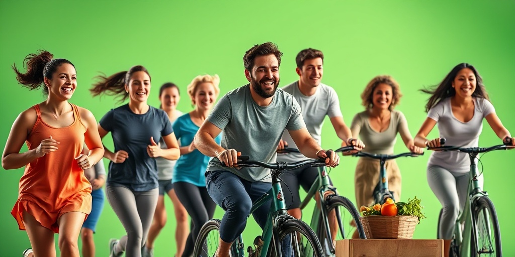 A diverse group enjoys jogging and healthy cooking, promoting a vibrant lifestyle to prevent Coronary Artery Disease (CAD).  5.png