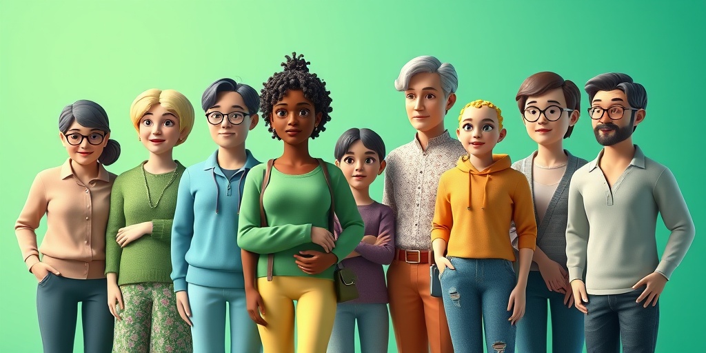 A diverse group illustrates bacterial meningitis risk factors in a community setting, with a harmonious blend of green and blue tones.  3.png
