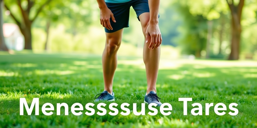 A person performs knee stretches outdoors, emphasizing injury prevention and proactive health management in a serene environment. 5.png