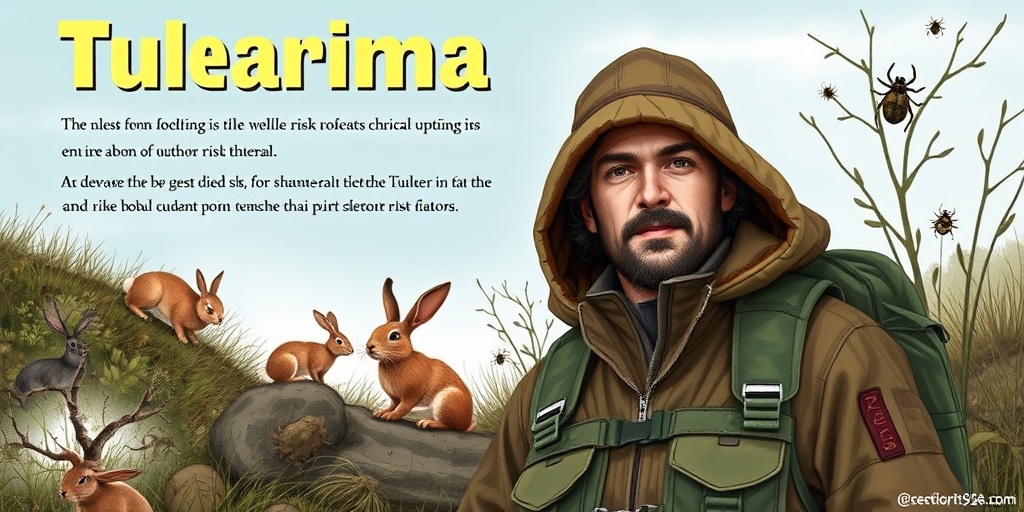 An outdoor enthusiast surrounded by wildlife, symbolizing awareness of Tularemia risk factors.  3.png