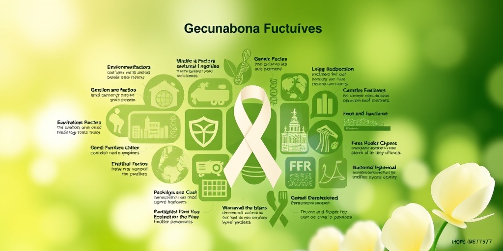 Collage illustrating Granuloma Fungoides risk factors, blending green and creamy whites to symbolize hope and awareness. 3.png