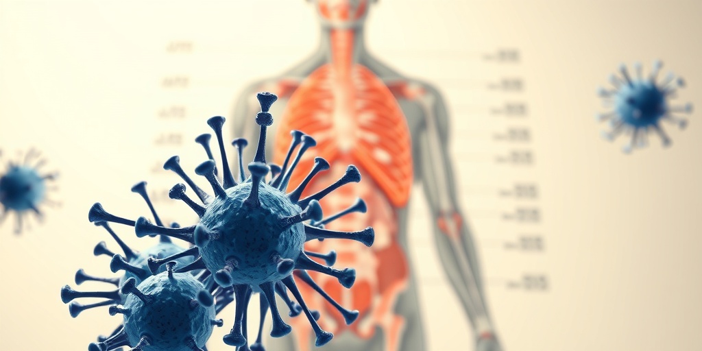 A 3D model of LCH cells is showcased against an anatomical diagram, highlighting affected areas in a cinematic setting.  2.png