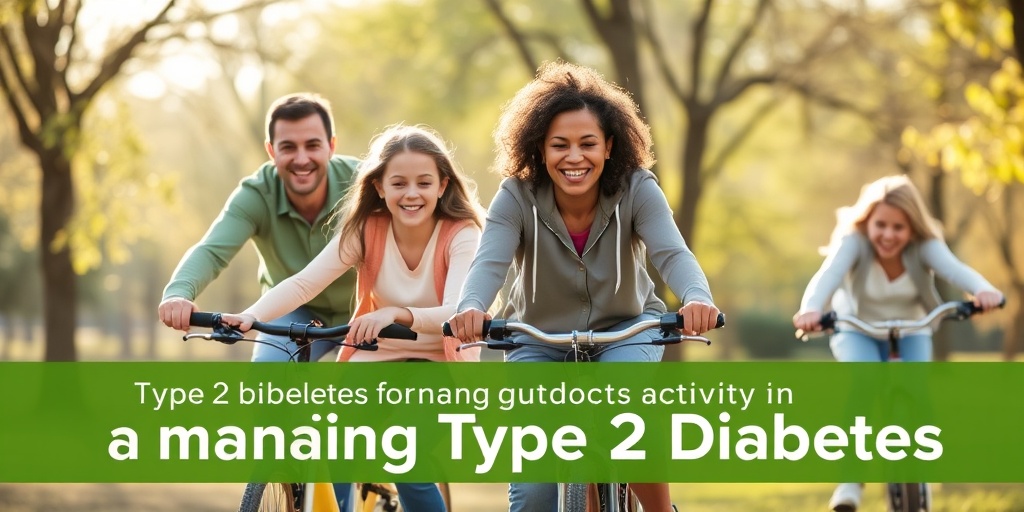 A diverse family enjoys outdoor activities, emphasizing the importance of exercise in managing Type 2 Diabetes with joyful expressions.  4.png