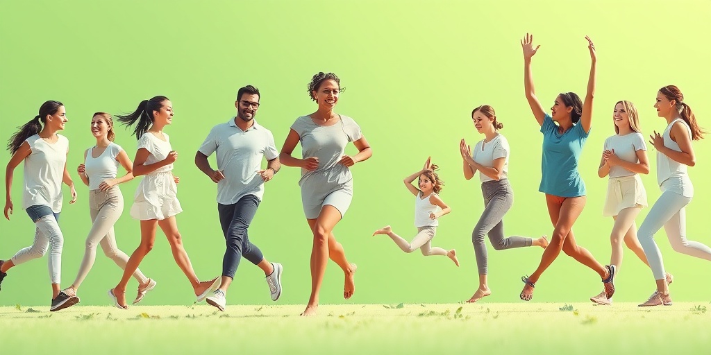 A diverse group enjoys activities like walking and yoga, promoting healthy feet and foot health awareness.5.png