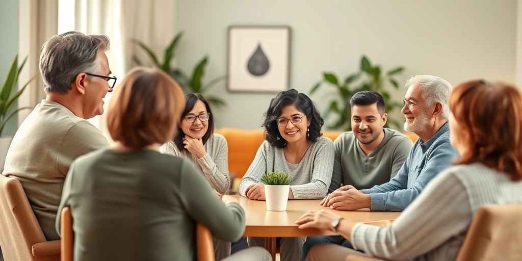 A diverse support group meeting fosters encouragement and shared experiences among dialysis patients and their families.  5.png