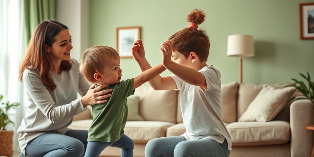 A family participates in a therapy session at home, emphasizing support and determination in managing Hunter Syndrome together.  4.png